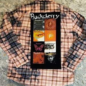 Handcrafted Buckcherry Distressed Flannel Shirt